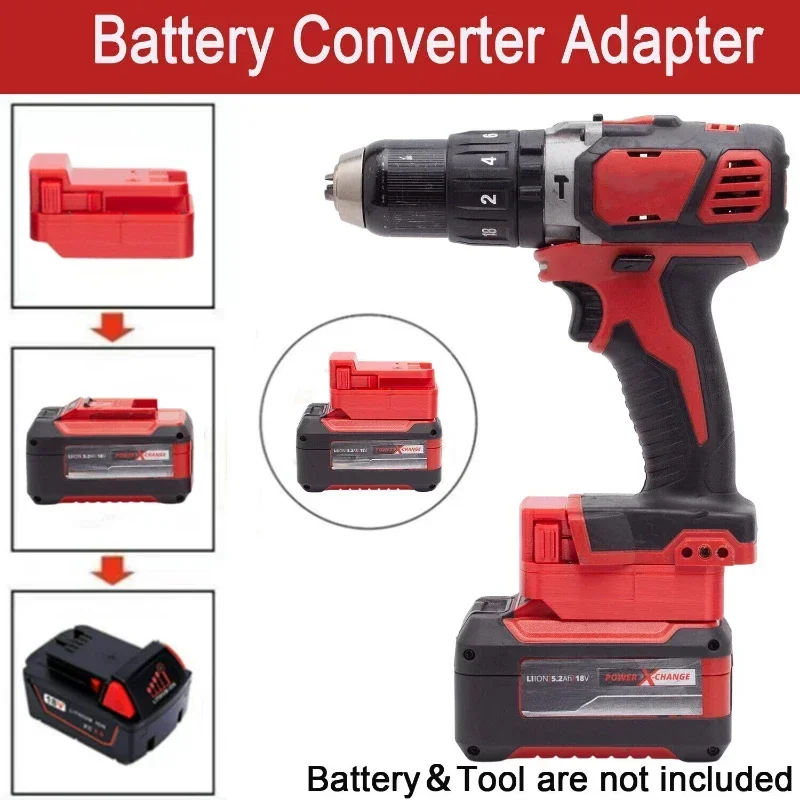 

Battery Adapter Convert for Ozito 18V Li-ion Battery To for Milwaukee 18V Cordless Tools (Not include tools and battery)