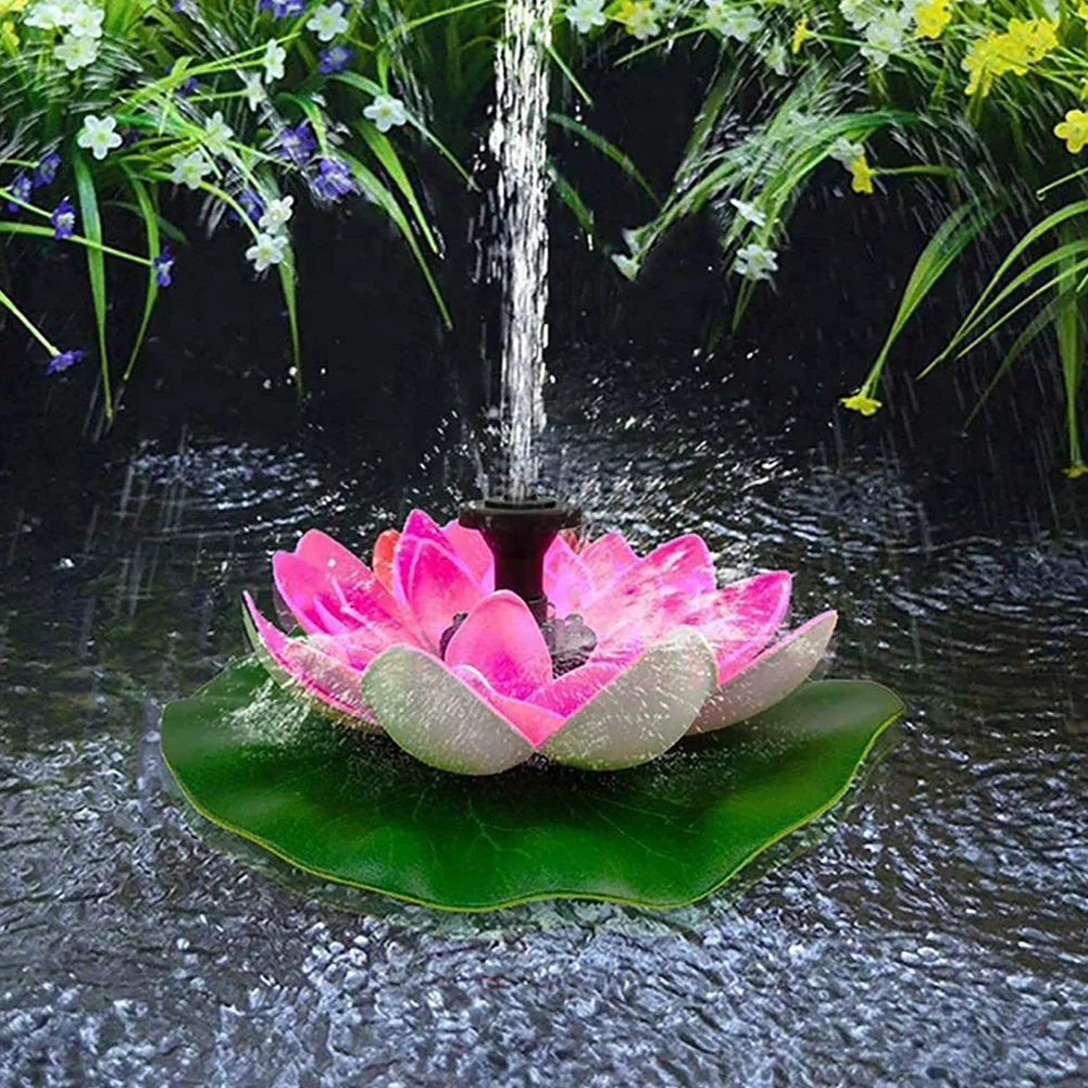 Fontaine lotus bassin étang