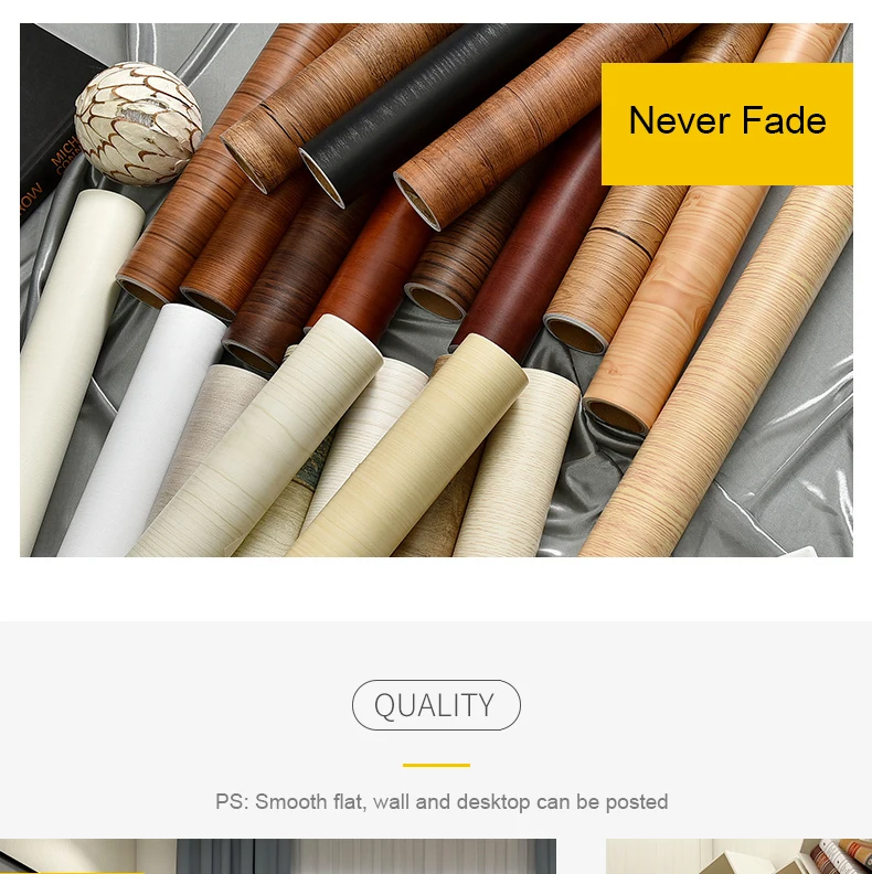 S18970f1767964224b501a74d69633c45e Waterproof Self Adhesive Wallpaper Roll Furniture Cabinets Vinyl Decorative Film Wood Grain DIY Wall Stickers For Home Decor Mallzona