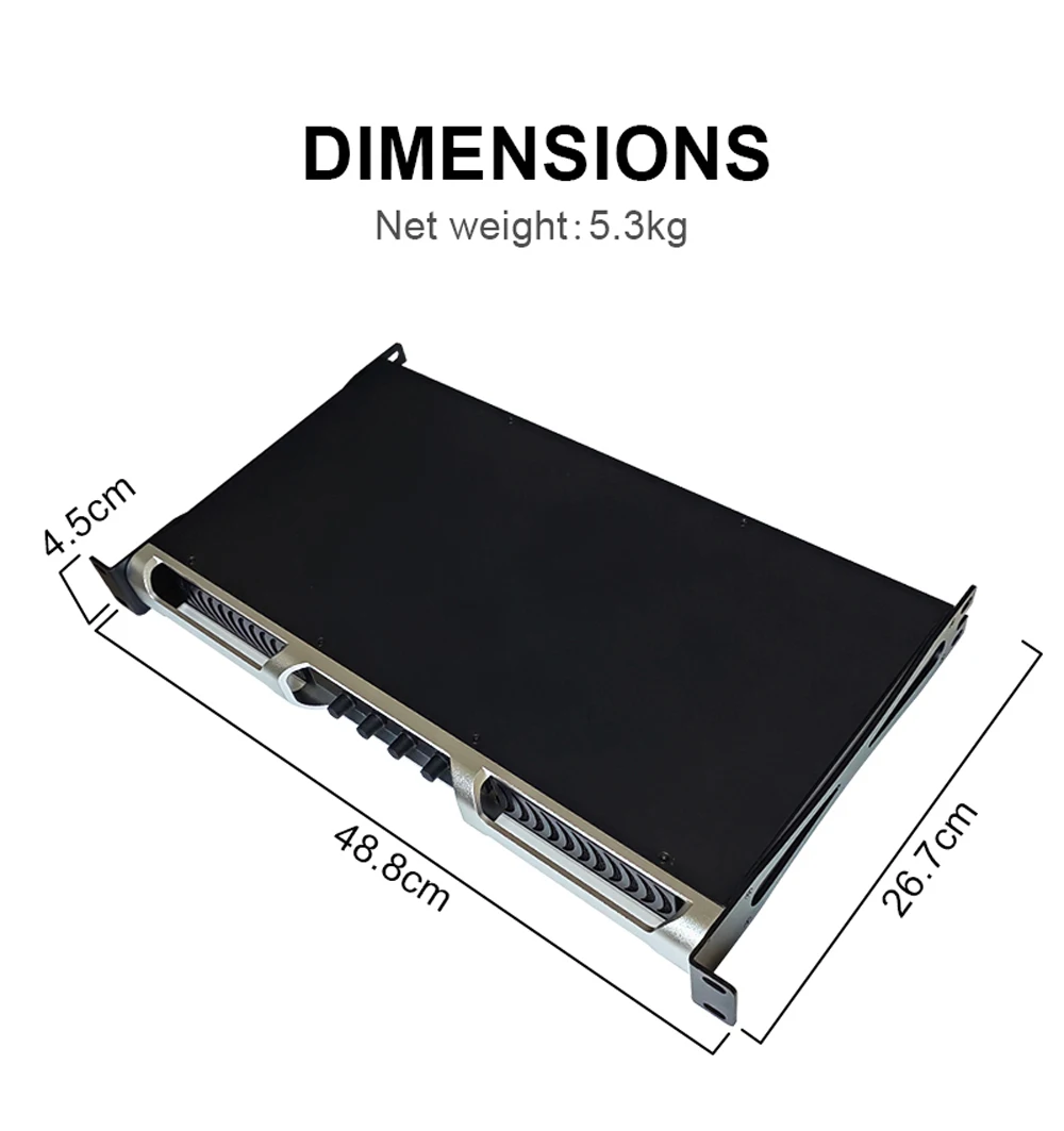 Paulkitson PFA6K4por 2OHM 프로페셔널 파워 앰프 4X600W 2OHM 안정적인 작동 라인 어레이 스피커 사운드 앰프 4x800W 8ohm 디지털 오디오 파워 앰프 고주파 스피커 앰프