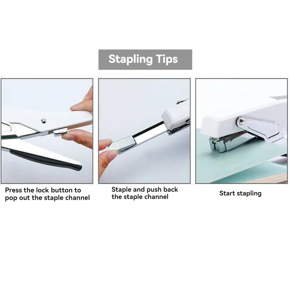 Effortless Plier Stapler with 1000 Staples,20 Sheet Capacity, Office Desk Stapler for Stapling Home School Warehouse Handmade - 5