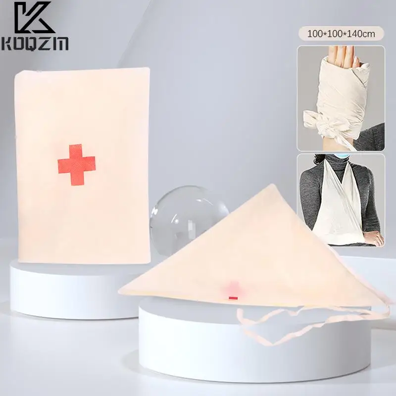 

Disposable Medical Burn Dressing Bandage Triangular First Aid Kit Wrap Bandage Fracture Fixation Emergency Bandage Wound Care