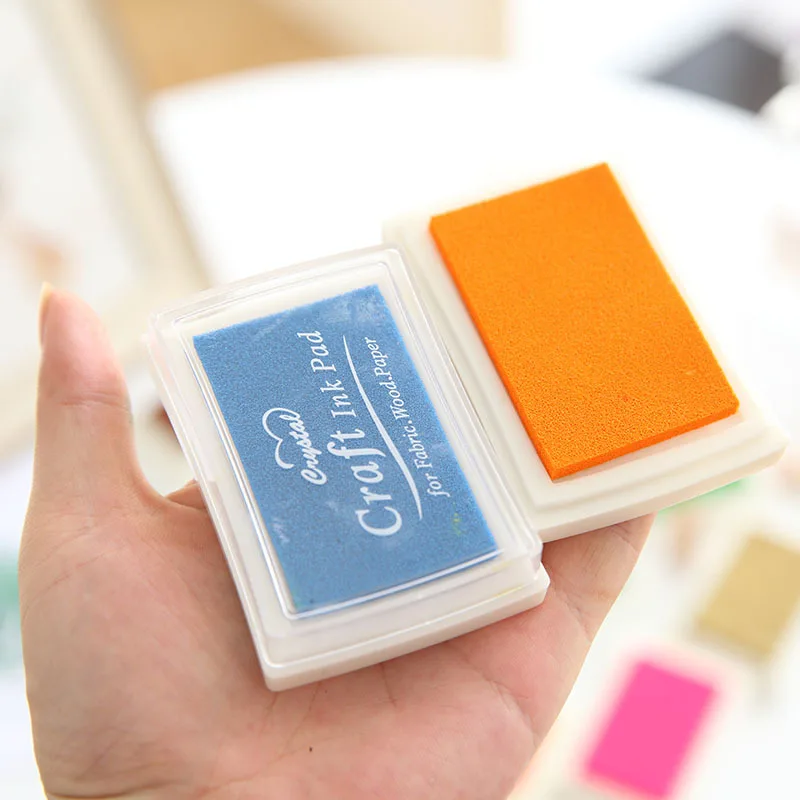 Ink Stamp Pad Vintage Multi-color Craft Ink Pad Planners DIY Diary Greeting Card Scrapbooking Finger Painting Accessories