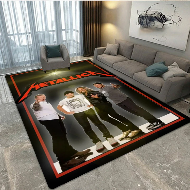 

M-Metallica printed carpet,living room,bedroom decoration,carpet,kitchen,bathroom,non slip floor mat ,door mat,birthday gift