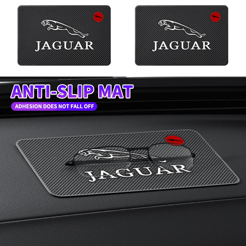 Car Dashboard Mat New Car Dashboard Sticky Anti-Slip PVC Mat Auto Non-Slip Sticky Gel Pad For Jaguar-XE XF F-PACE I-PACE E-PACE F-PACE S-TYPE