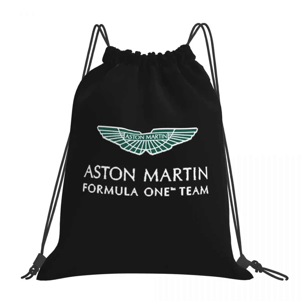 

Aston Martin F1 Backpacks Fashion Portable Drawstring Bags Drawstring Bundle Pocket Sports Bag Book Bags For Travel Students