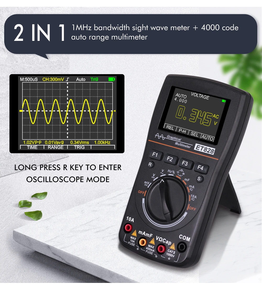 Eone Et201 Oscilloscope Multimeter 2in1 Most Versatile Intelligent