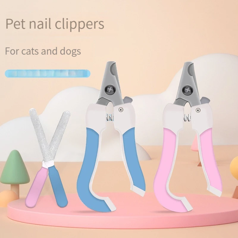 

Professional Pet Nail Clipper Stainless Steel Dog Cat Nail Trimmer Labor-Saving Nail Clipper Convenient Dog Grooming Supplies