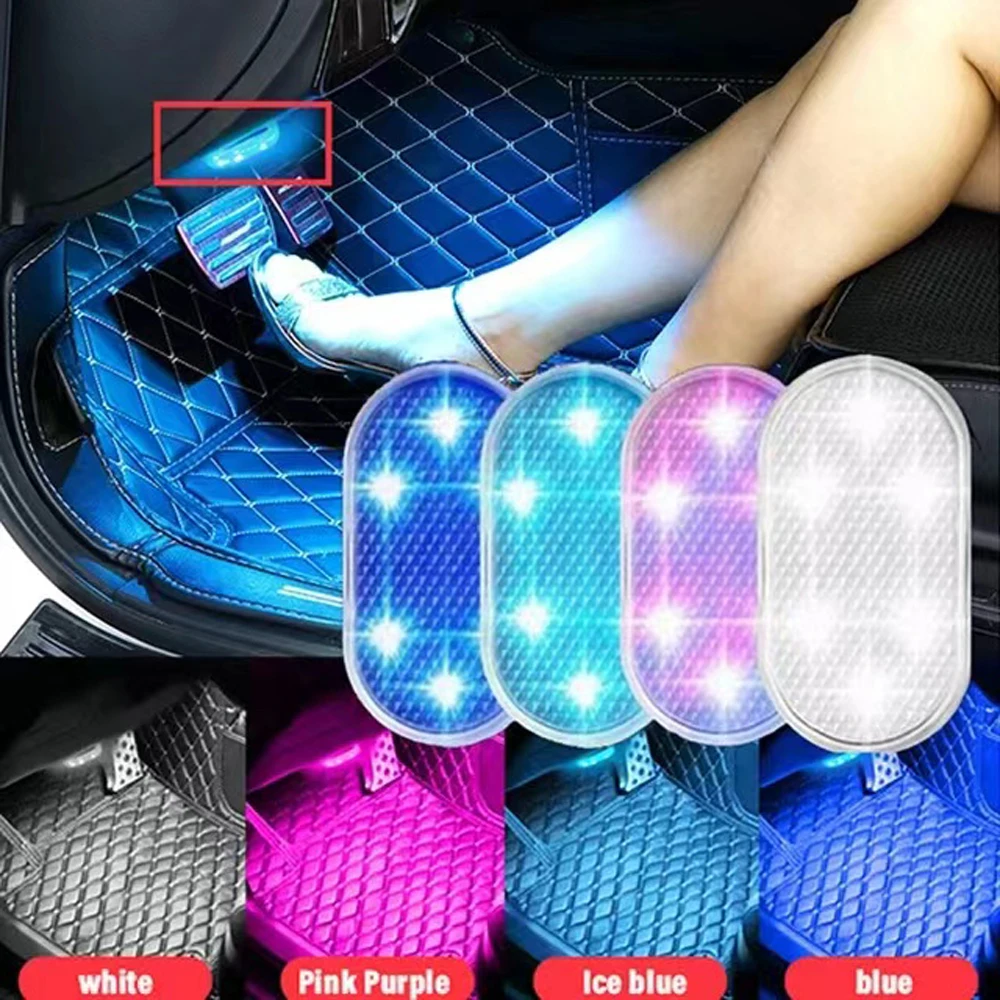 

1Pcs Car Roof Ceiling Reading Lamps for Door Foot Trunk Storage Box USB Charging Auto LED Touch Lights Decoration Maison New