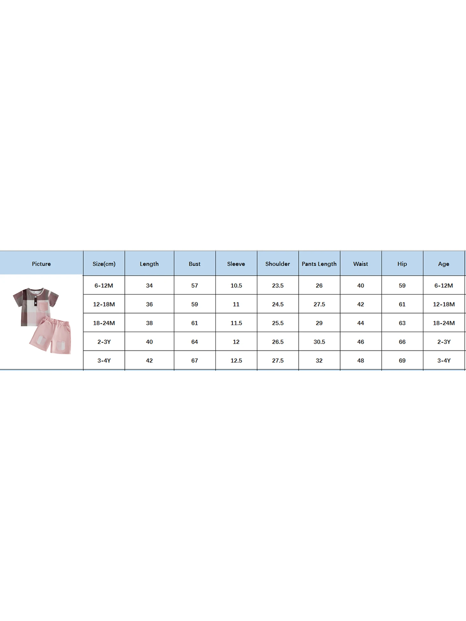Adorable Toddler Girl Summer Outfits Plaid Crew Neck Short Sleeve T-Shirts with Elastic Waist Pants - 2 Piece Clothing Set for 4