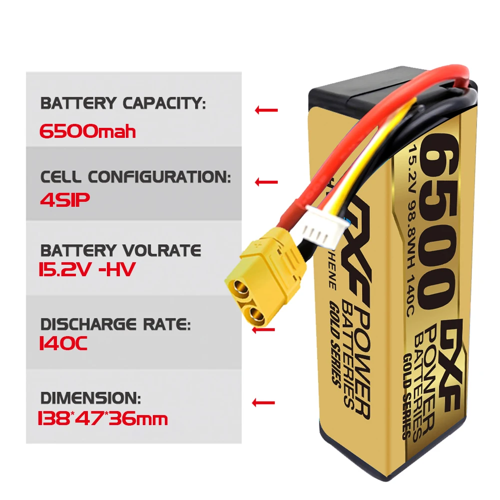 Фото 1/2 шт., DXF 4S 6S Lipo 14,8 V 15,2 V 22,2 V аккумулятор 8400mAh 8000mAh 9200mAh 10000mAh 7000mAh 6500mAh 6200mAh для радиоуправляемых автомобильных запчастей №4