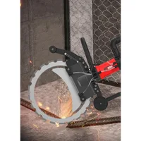 Scie à anneau en béton de 300/400/500 mm avec poignée ergonomique en forme de D, découpeuse murale électrique pour travaux de découpe humide du béton armé 5