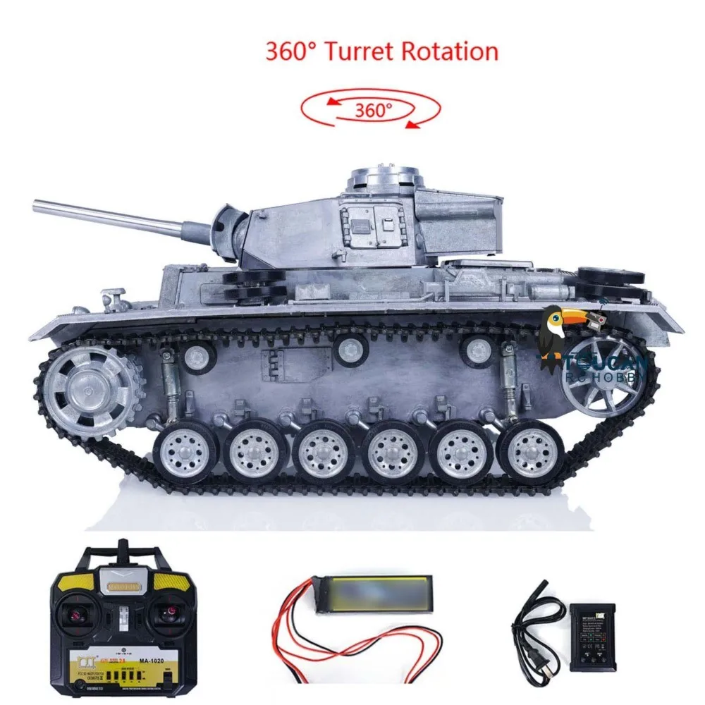 마토 메탈 1/16 스케일 독일 팬저 III 적외선 버전 RTR RC 탱크 1223 선물용 장난감