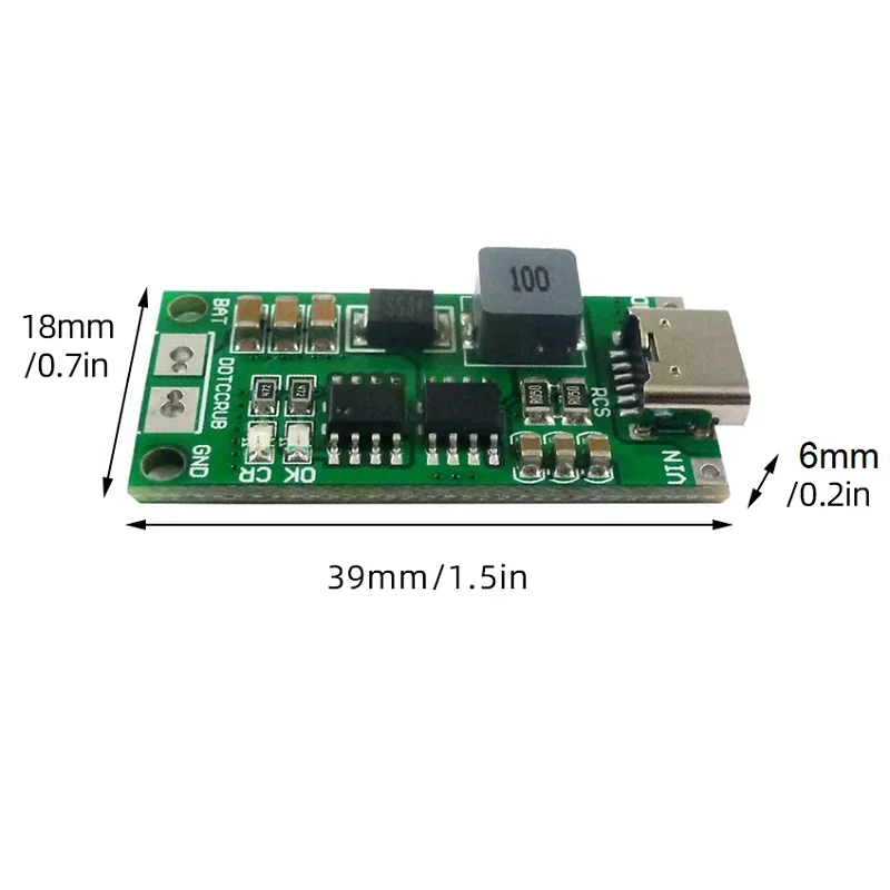 Carte Chargeur USB Type-C Vers Batterie 4S (LiPo/Li-Ion) - Sortie 8.4V/12.6V/16.8V, 4A - Module électronique DIY
