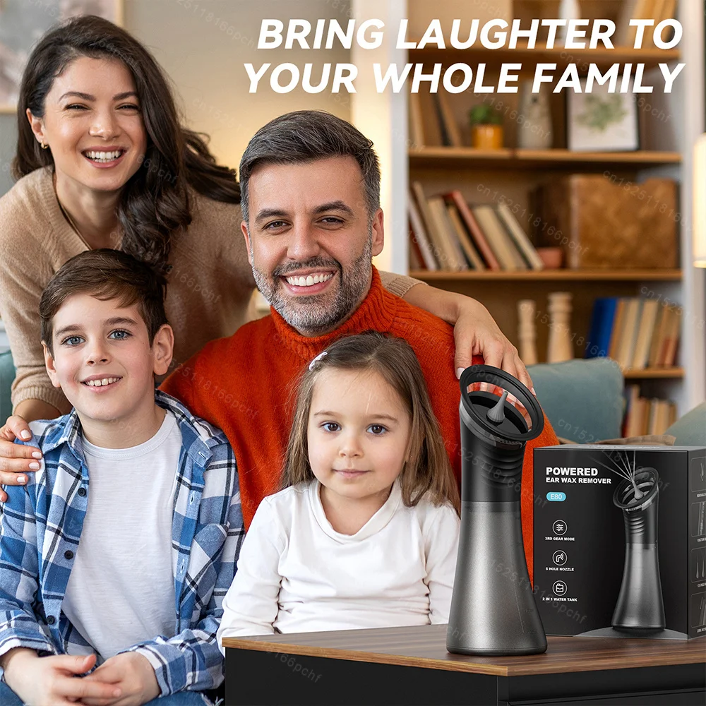 Electric Ear Cleaner Kit Water Powered Ear Wax Removal Health Care Water Irrigation Ear Washer for Adults Child Ear Cleaner