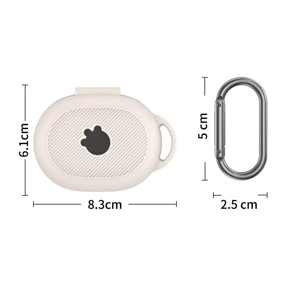 Silicone Earphone Case Shockproof With Keychain Protective Cover Anti-Scratch for SteelSeries Arctis GameBuds