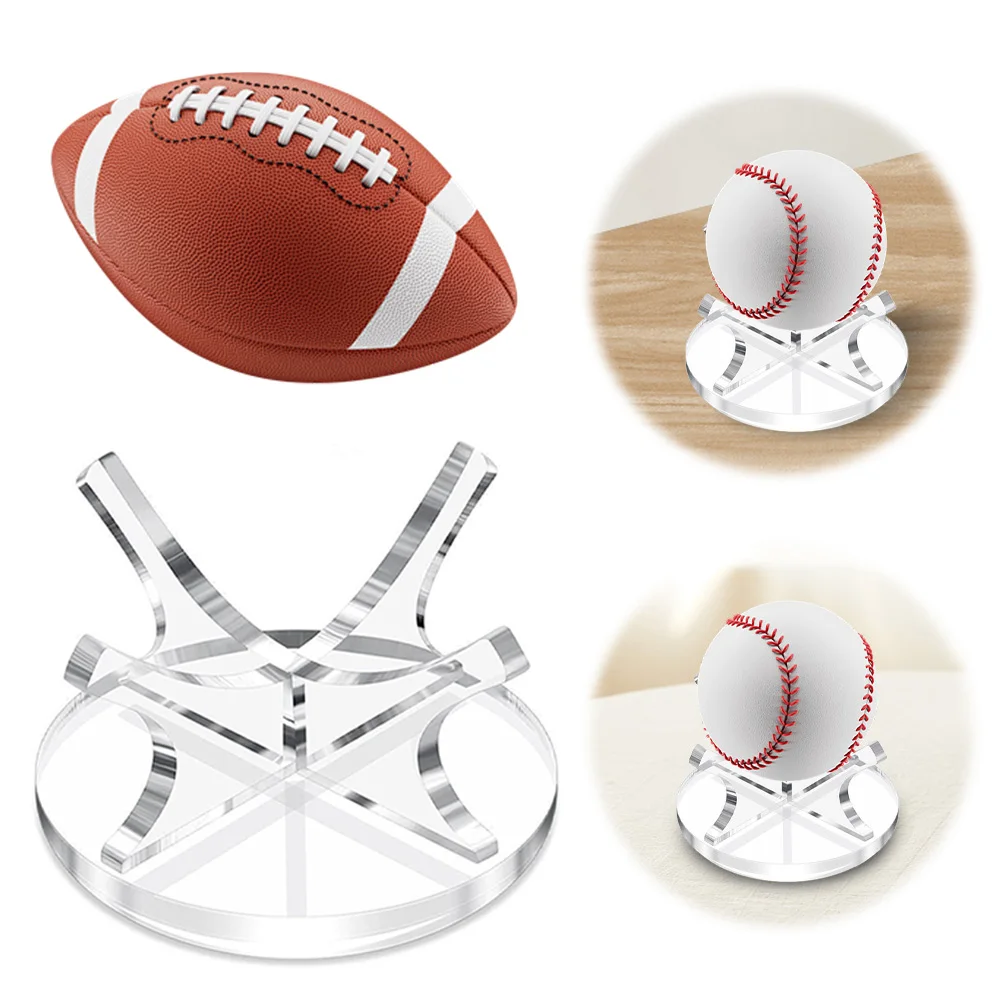 Acrylic Multi-function Basketball Ball Stand Display Holder Clear Display Rack for Baseball GOLF Softball Tennis Ball Spheres 3