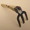 All-Steel Small Trident Rake Short Handle Width   Farm Tools  Soil Loose  Japanese Style 2