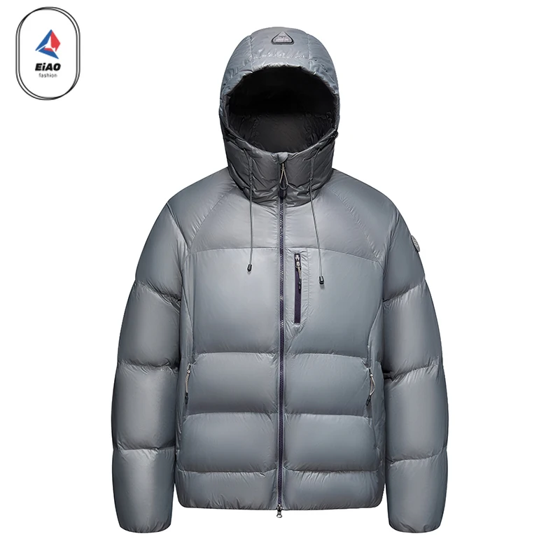 EIAO 2025 Winter Down Jacket Men Designer Portable Ultra Light White Duck Down Warm Coat Wome Camping Luxury Windproof Puffer