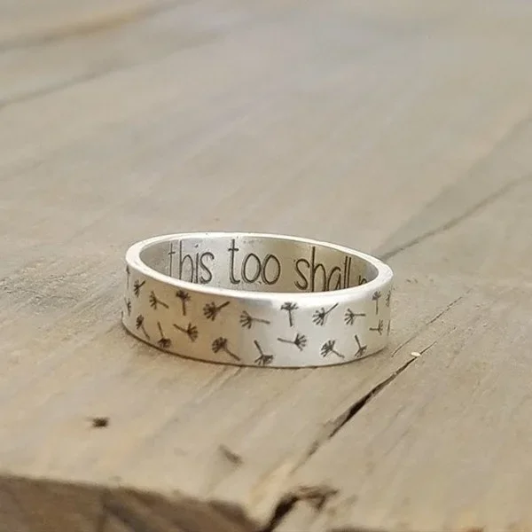 Finger Ring Silver Ring Wedding Rings Wedding Ring Vintage Silver Color Rings Mens Womens Exquisite Hand Carved Floral Rings Boho Simple Style Wedding Engagement Jewelry Gifts