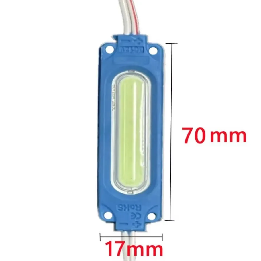 10Pcs/lot 12V Multicolour LED Modules COB Light for Backlight Shop Banner Christmas Decorations Warm White Pink IP65 Waterproof led modules led module