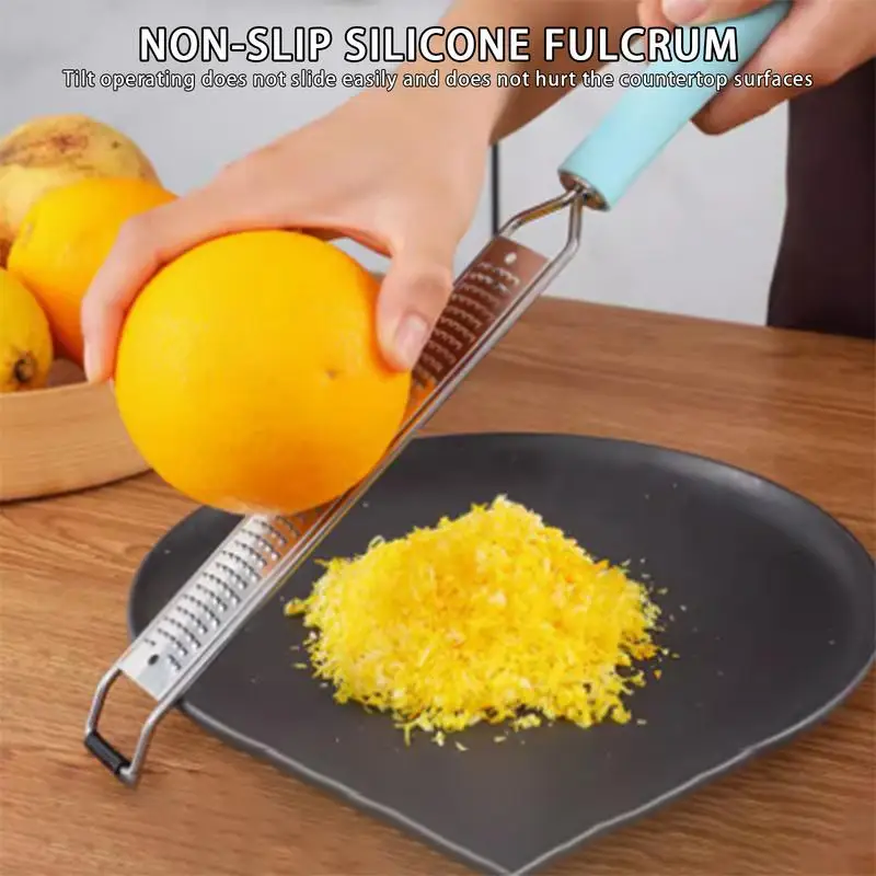Lemon Zesters Tool Handheld Metal Vegetable Grater Cheese Grater Handheld with Protective Cover for Cheese Lemon Garlic Nutmeg