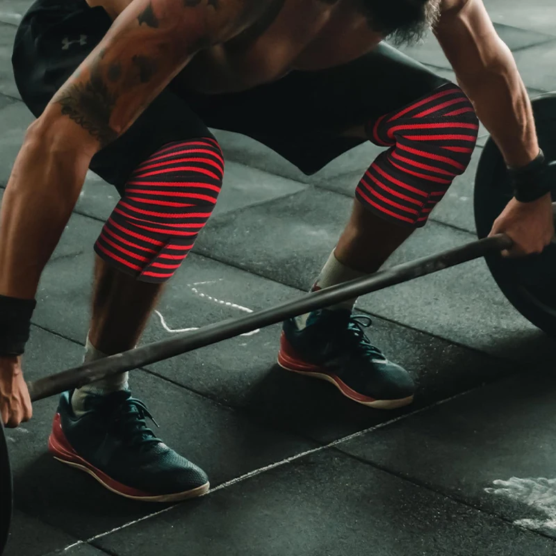 Professional Wrap Knee Pads, Squats, Compression Straps, Exercises, Fitness Strength Lifts, Knee Braces, Weight Lifting