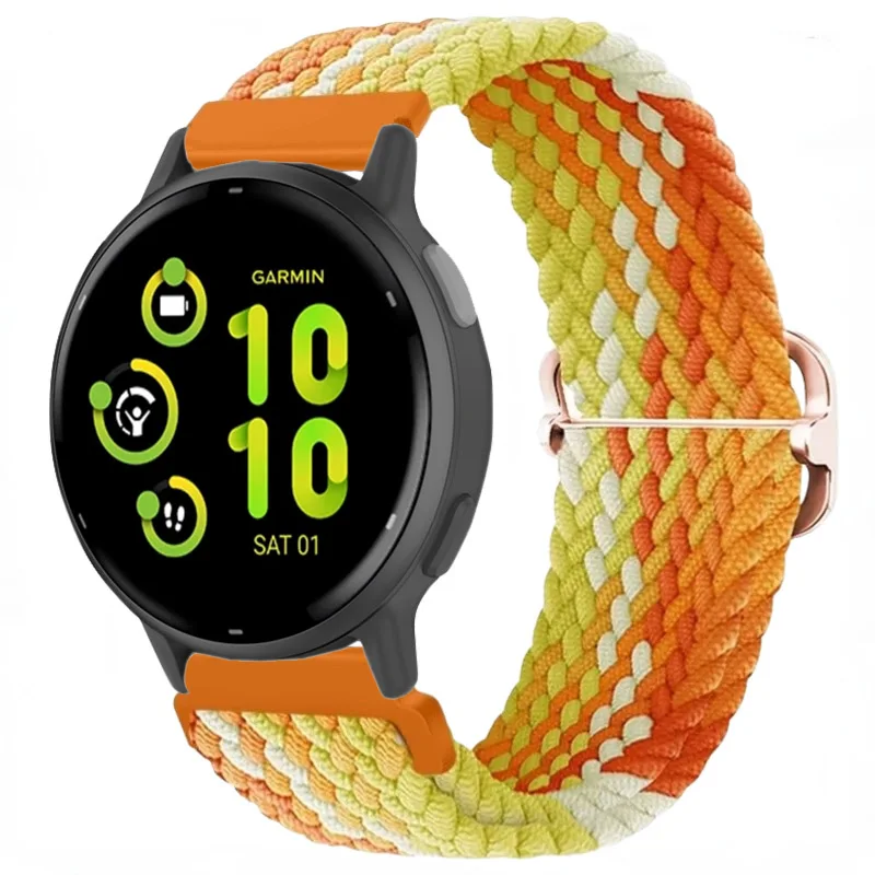 Nylon Braided Solo Loop Strap - 20mm/22mm Sports Bracelet Wristband