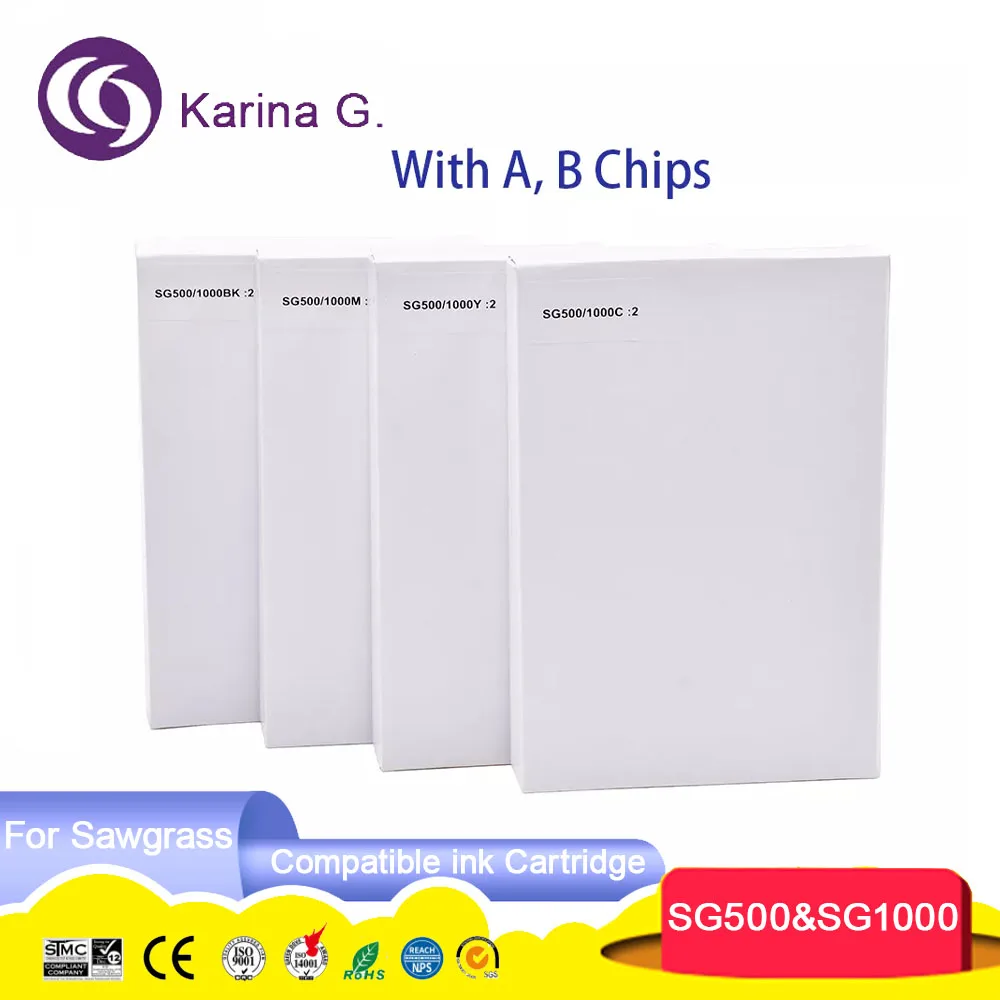 SG500 SG1000 SG 500 SG 1000 Premium Color Compatible Sublimation Inkjet Ink Cart