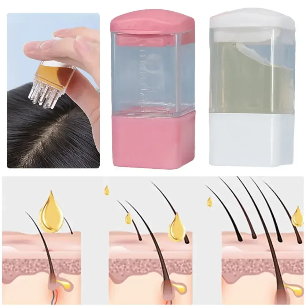 Scalp Applicator Minoxidil Essence Hair Growth Fluid Ball Massage Head Drug Delivery Smear Liquid Guide Comb