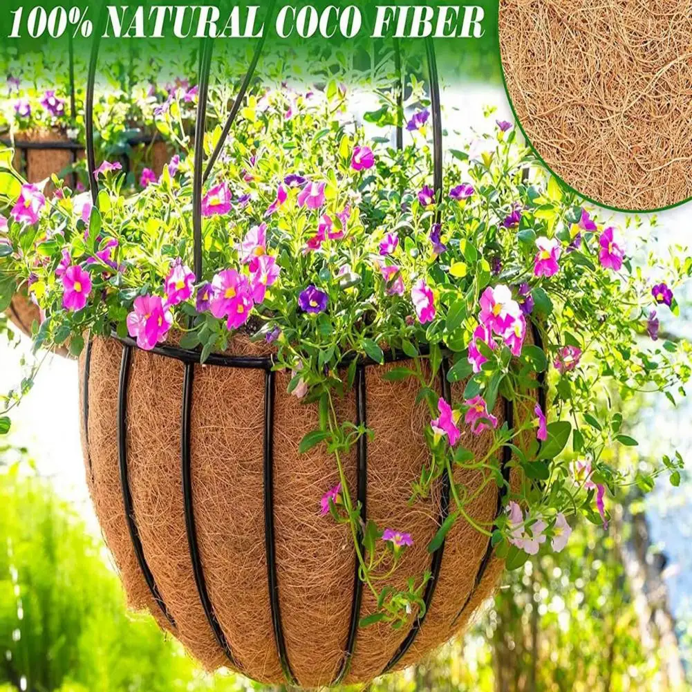 Doublure de Pot en Fibre de Coco Respirante, Doublure d'Insertion pour Mur de Jardin, Fleur B