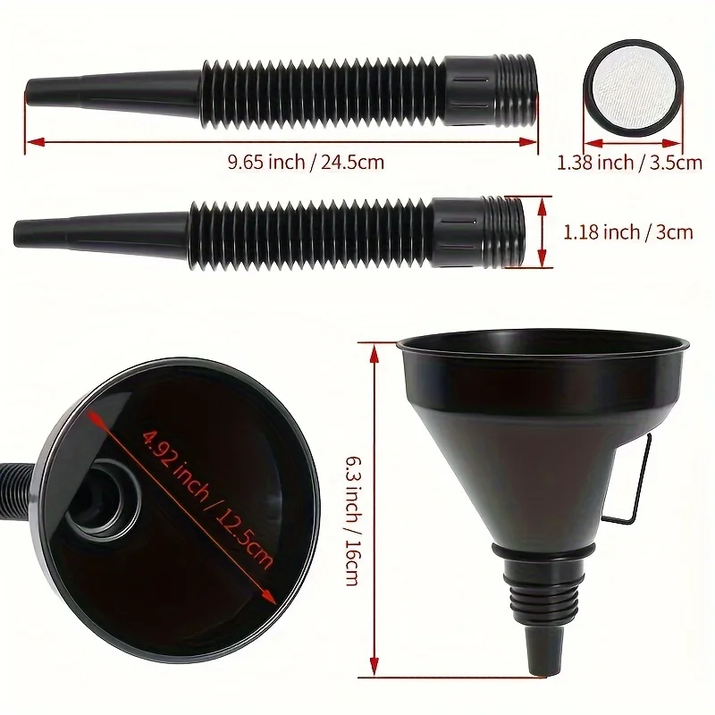 Universal Oil Funnel Car Accessories For Truck Motorcycle