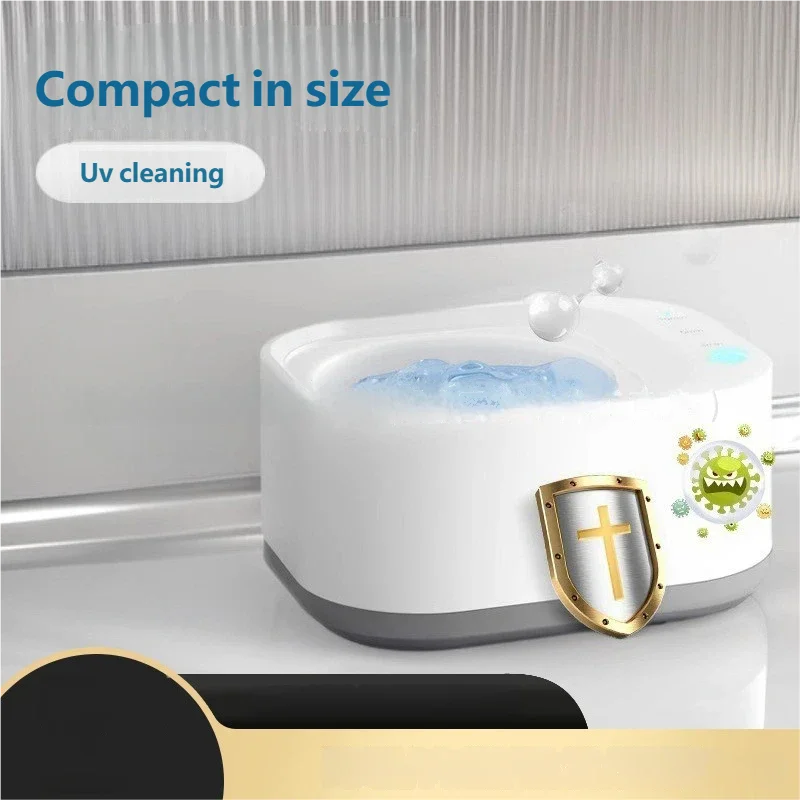 HOMEFISH UV Ultrasonic Cleaning Machine for Dentures Jewelry Miniature Gifts