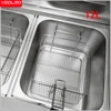 XEOLEO Commercial Gas Fryer 6L*2 Deep Stainless Steel Machine Two Tanks Double Sieve Chicken/French Kitchen Restaurant Food 3