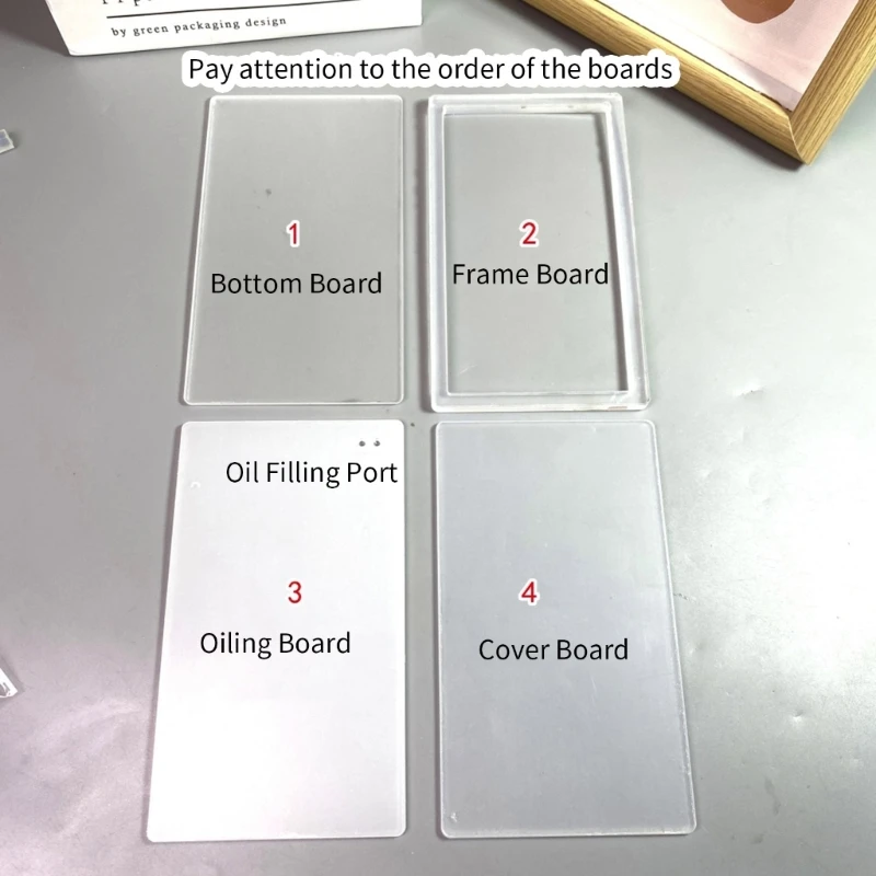 

Picture Frame Plate DIY Hand-Making Acrylic Display Card for DIY Craft