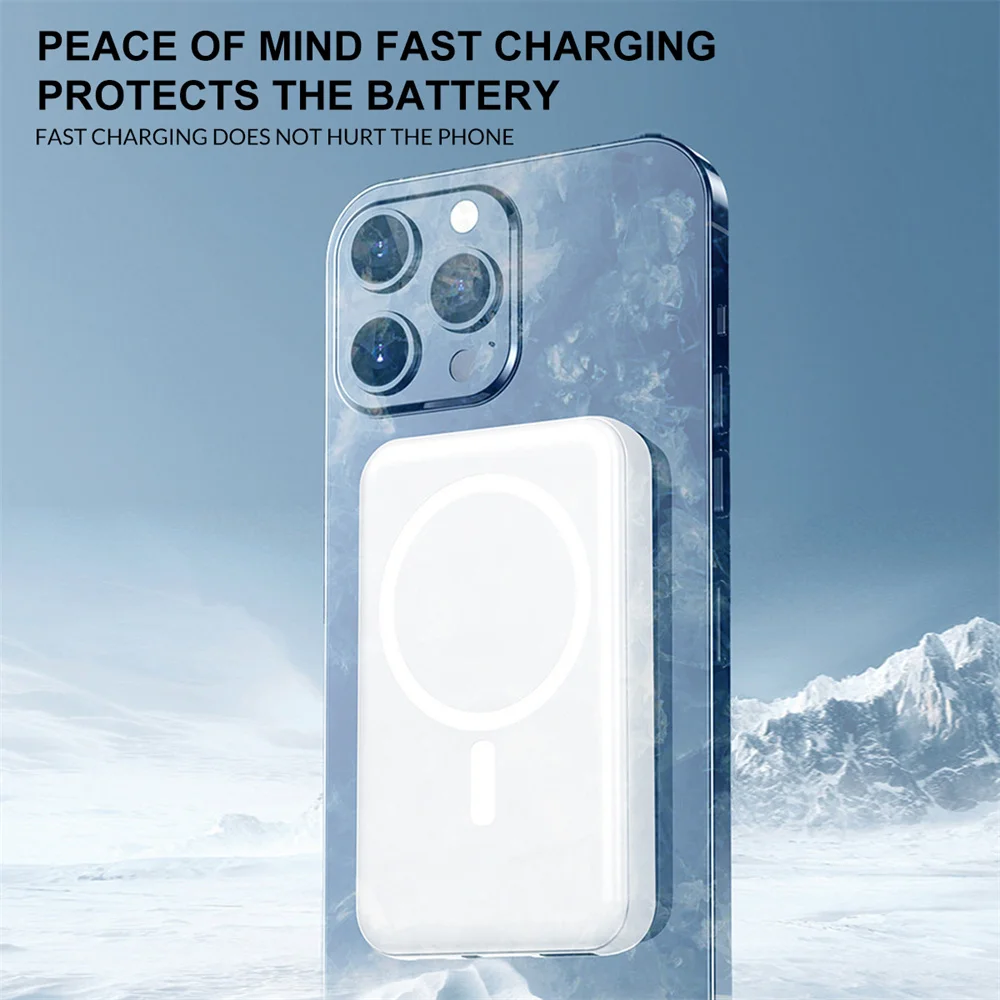 Magnetic Power Bank 10000mAh Wireless Charger Universal