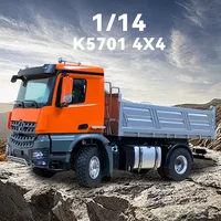 1/14 KABOLITE K5701 4x4 Remote Control Truck Screw Dump Truck with Light and Sound System Engineering Vehicle Toys for Boys 1