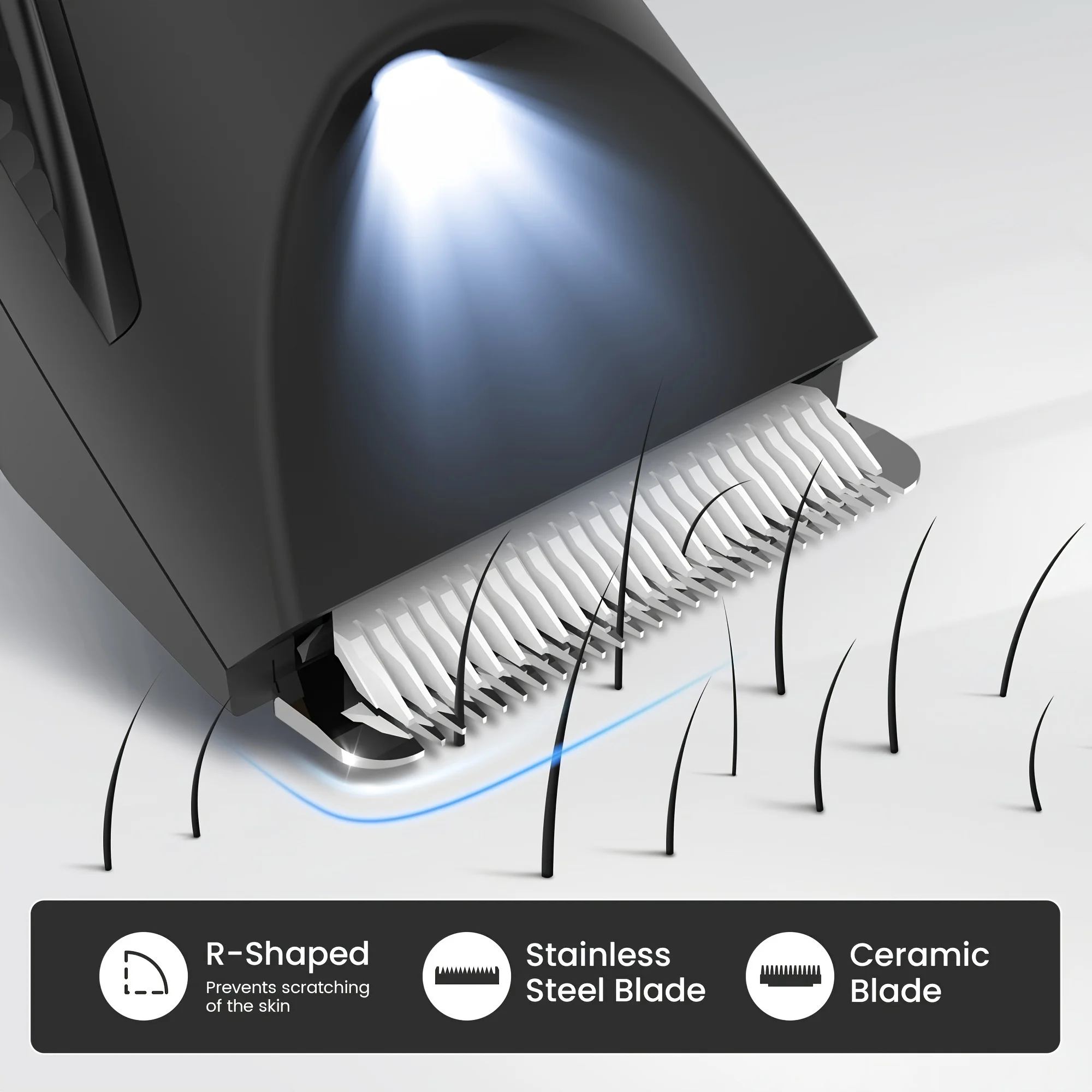 Sejoy Body Hair Trimmer Shaver for Men Ball Trimmer for Groin Pubic Replaceable  Blade Groomer Electric Razor Waterproof Clipper 4