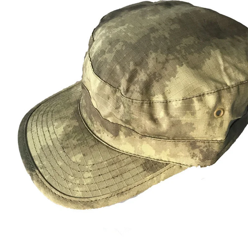 

Men's US Army Camouflage Flat Hat Summer Outdoor Hiking Climbing Fishing Riding Sunscreen Sunshade Breathable Anti UV Cap Sunhat