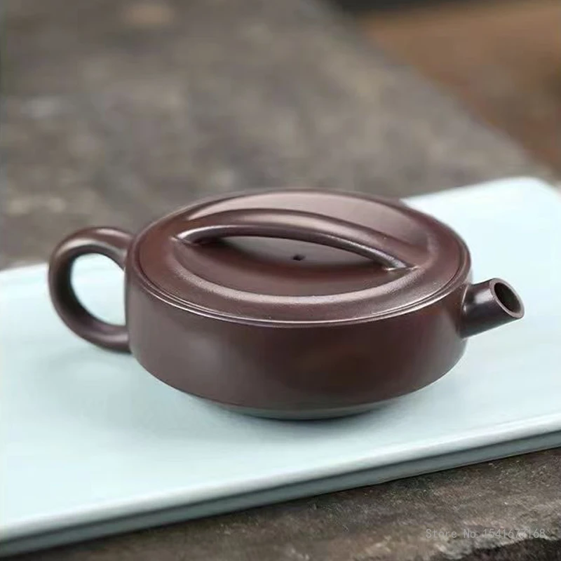Chinese Style Yixing Original Mine Purple Clay Pot, Kung Fu Tea Set, Creative Household Teaware Handmade Teapot, 200cc, 1Pc