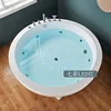 Custom Made Modern High Quality Indoor Red Color Acrylic Bathtub Round Acrylic 2