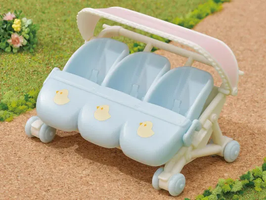 Sylvanian Families Dollhouse Playset Furniture Triplets Stroller Accessories Toy No Figure New in Box 5533 5