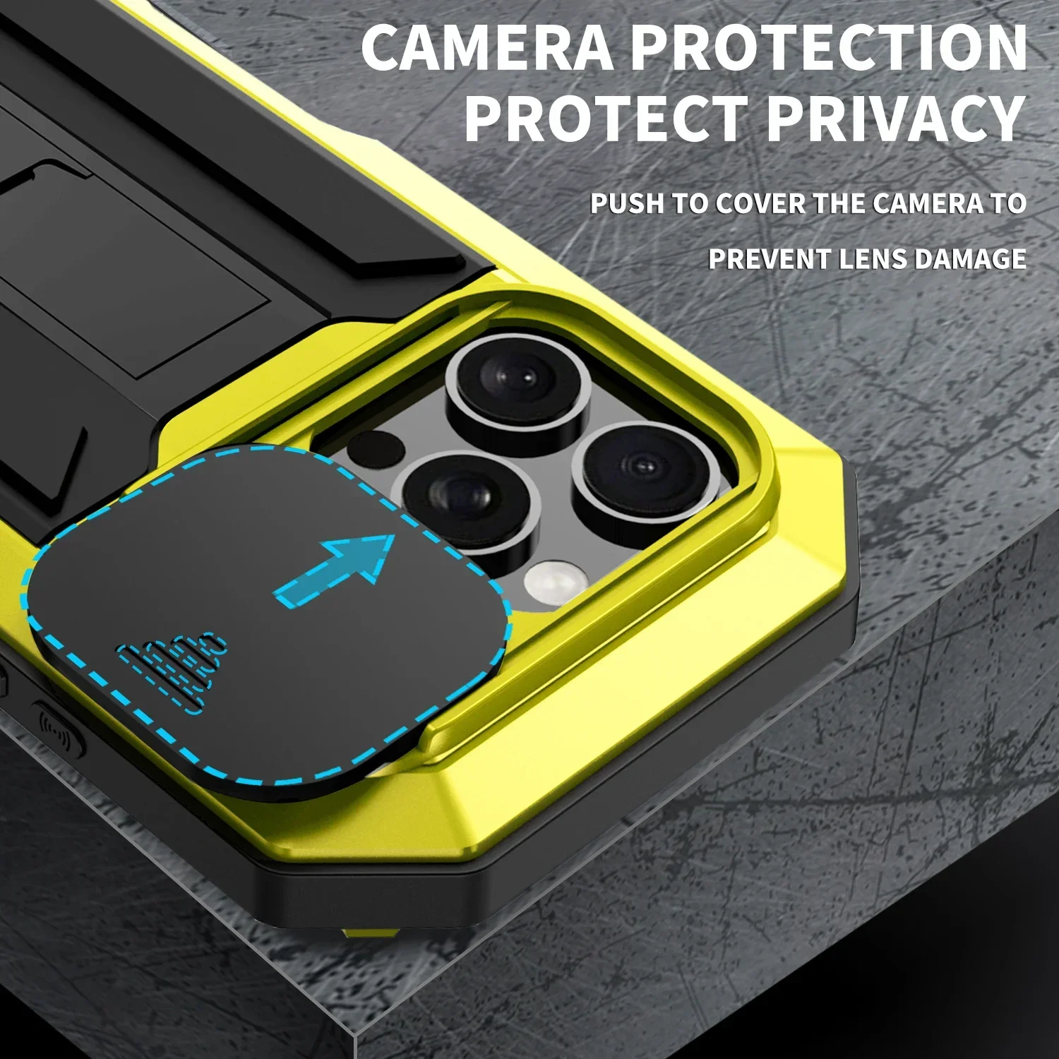 Ultimate Armor Metal Phone Case with Built-in Kickstand and Shockproof Protection