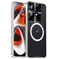 Case For MOTO Edge 50 Pro  Aluminum Alloy Frame Magnetic Glass Back Cover for MOTO Edge 50Pro Shockproof Bumper Funda 1