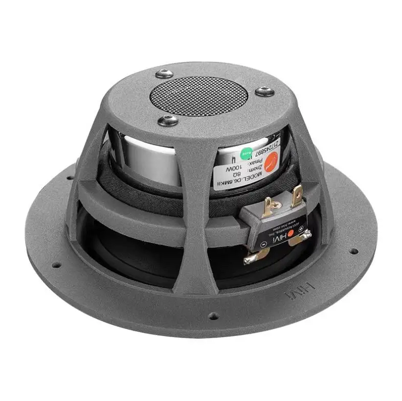B-393 Hivi D6.8MKII 6.5 Inch Mid Bass Speaker Rubidium Iron Boron Magnet 76MM Voice Coil 100W 8 Ohm 1 PCS