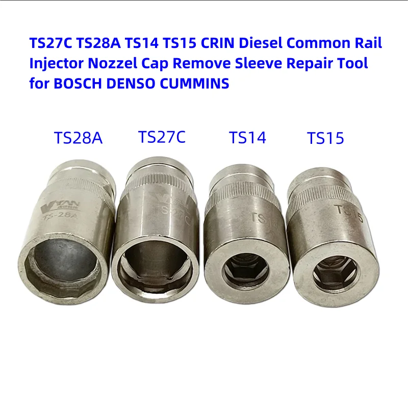Фото TS27C TS28A TS14 TS15 CRIN дизельный инжектор с общей топливной магистралью, крышка Nozzel, инструмент для удаления втулки, инструмент для ремонта BOSCH DENSO CUMMINS №1