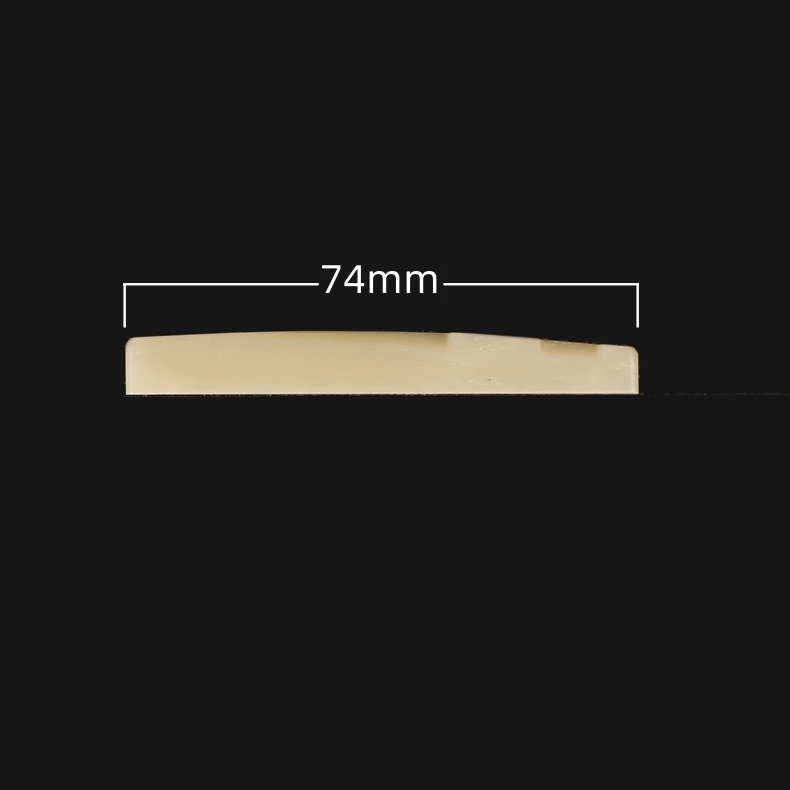 Guitar Unbleached Bone Saddle Compensated Luthier Nut Bridge 10x 74x3x9mm (2 13/16"x1/8"x3/8")