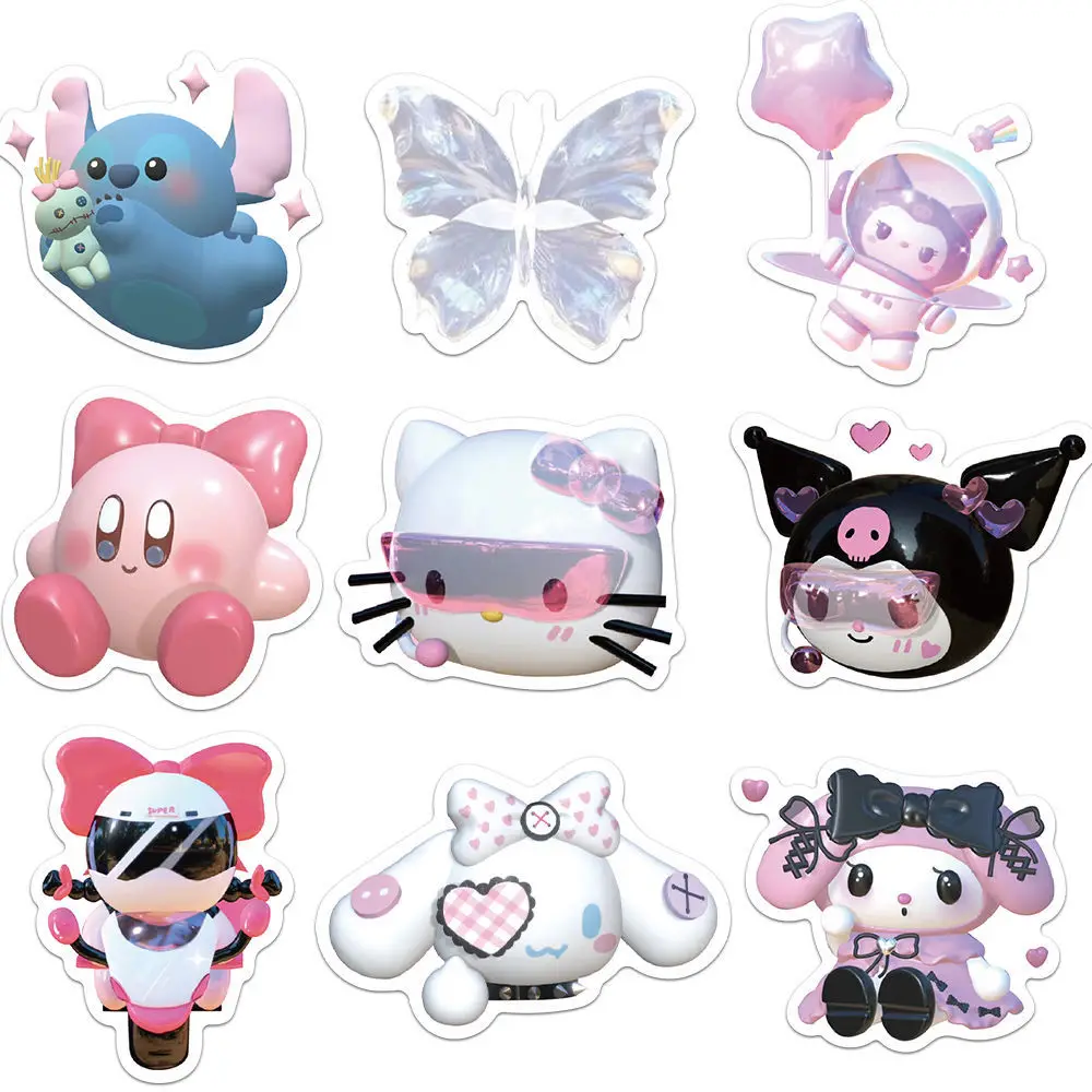 10/50/100pcs Cartoon Kawaii Sticker for Planner Album Scrapbooking Stationery Waterproof Decals for Laptop Suitcase Kid's Gift