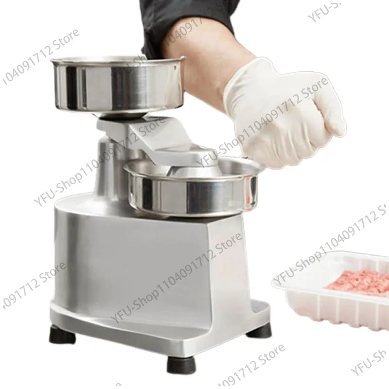 Hamburger Press Stainless Steel Manual Round Meat Shaping Kitchen Machine Commercial Home Forming Burger Patty Maker