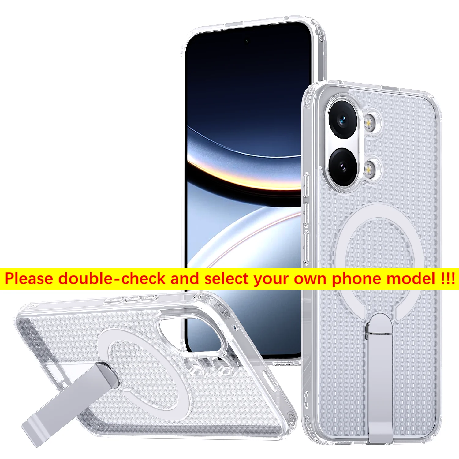 Advanced Heat Dissipation Phone Case with Magnetic Bracket and Tough Cover